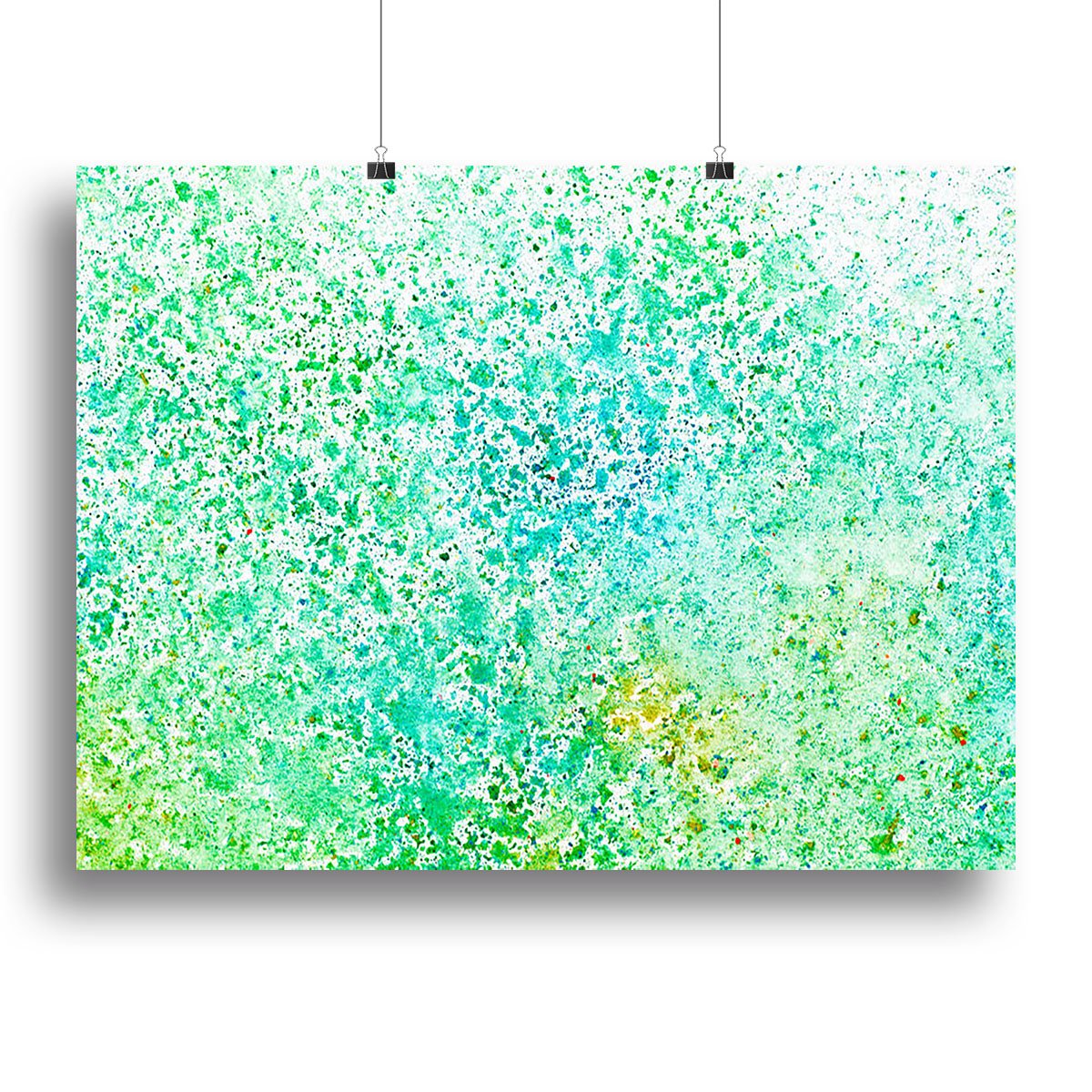 Watercolor painting on paper Canvas Print or Poster
