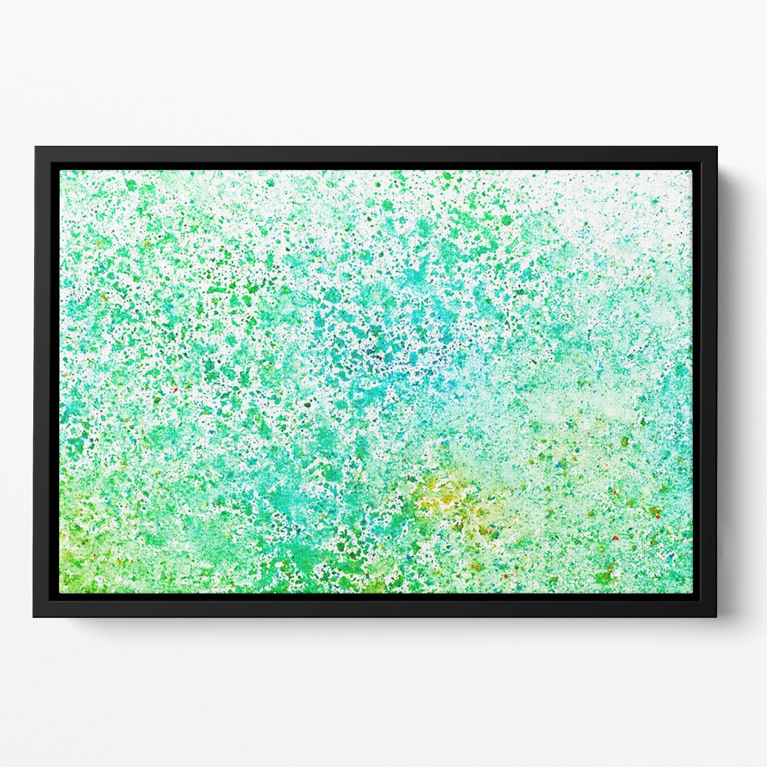 Watercolor painting on paper Floating Framed Canvas