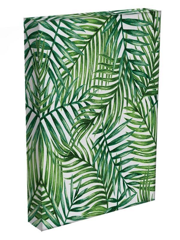 Watercolor tropical palm leaves Canvas Print or Poster - Canvas Art Rocks - 3