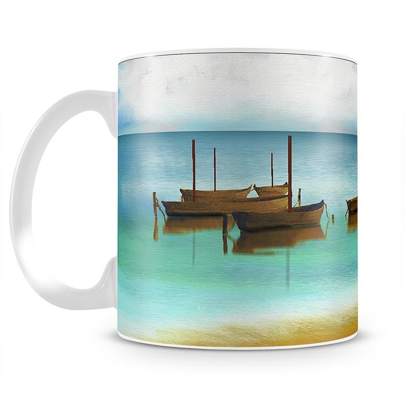 Watercolour Beach Scene Mug - Canvas Art Rocks - 2