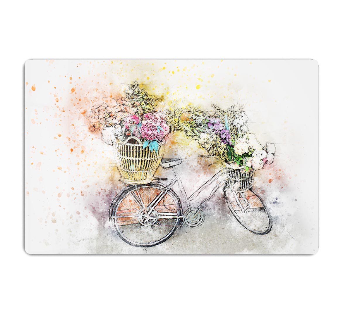 Watercolour Bike HD Metal Print