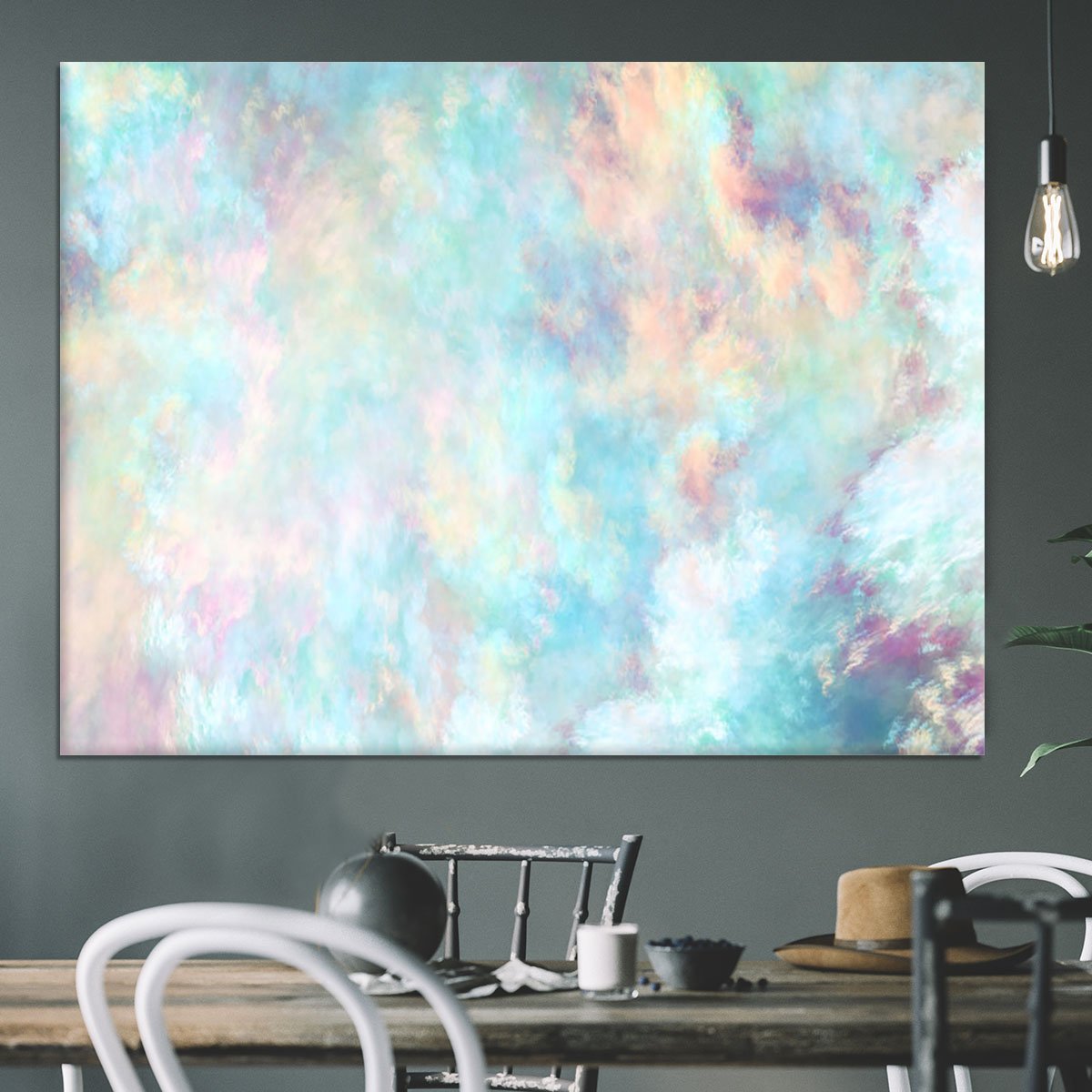Watercolour Clouds Canvas Print or Poster