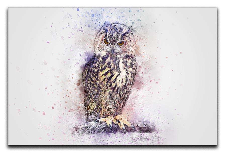 Watercolour Owl Canvas Print or Poster  - Canvas Art Rocks - 1