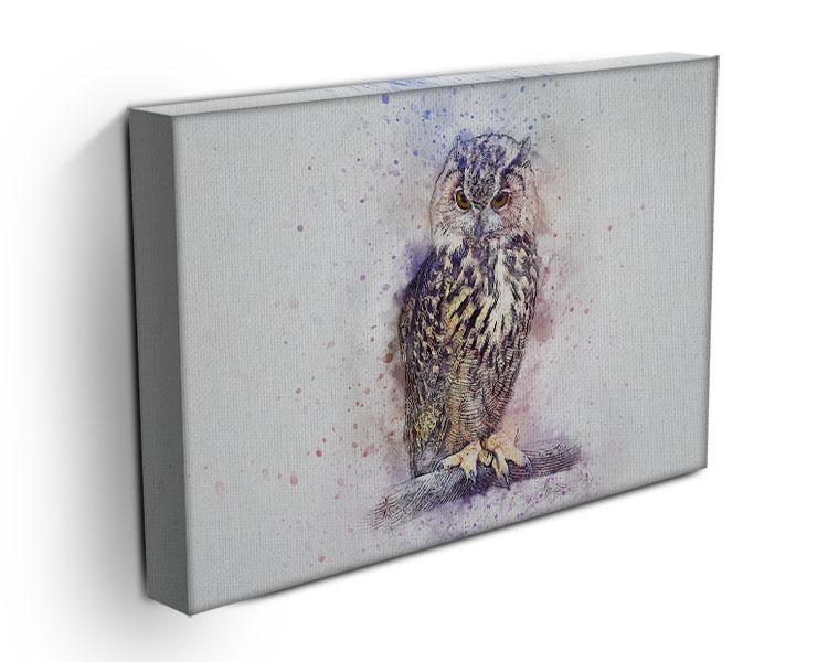 Watercolour Owl Canvas Print or Poster - Canvas Art Rocks - 3