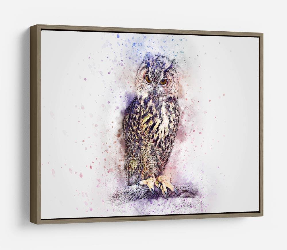 Watercolour Owl HD Metal Print