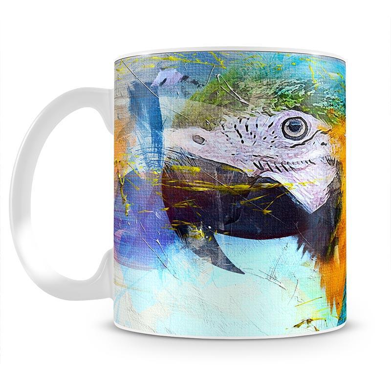 Watercolour Parrot Close Up Mug - Canvas Art Rocks - 2