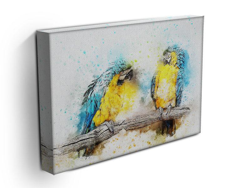 Watercolour Parrots Canvas Print or Poster - Canvas Art Rocks - 3