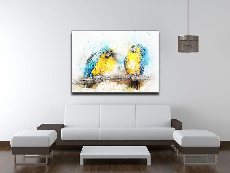 Watercolour Parrots Canvas Print or Poster - Canvas Art Rocks - 4