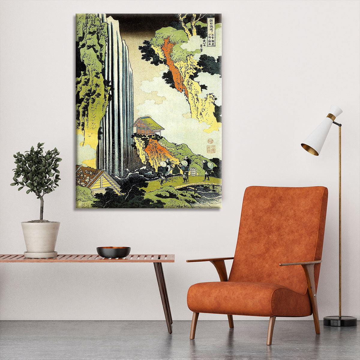 Waterfall by Hokusai Canvas Print or Poster - Canvas Art Rocks - 6