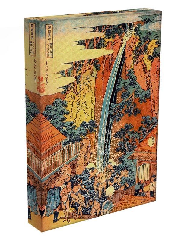 Waterfalls in all provinces 2 by Hokusai Canvas Print or Poster - Canvas Art Rocks - 3