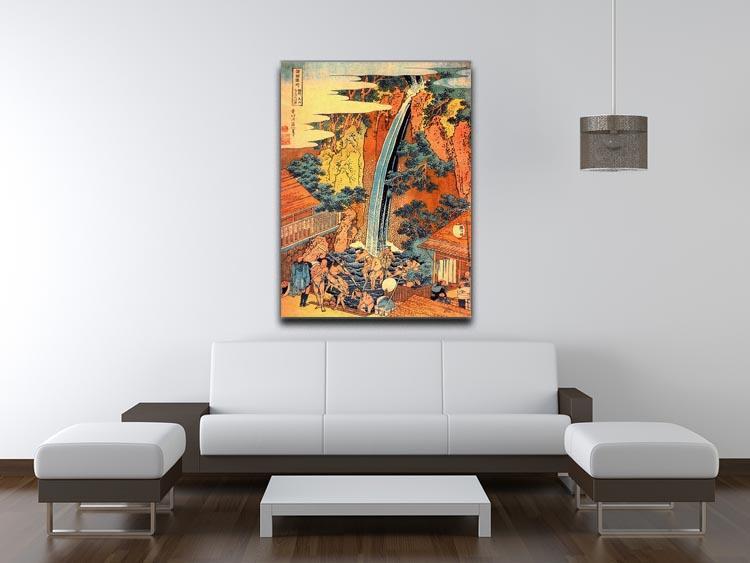 Waterfalls in all provinces 2 by Hokusai Canvas Print or Poster - Canvas Art Rocks - 4
