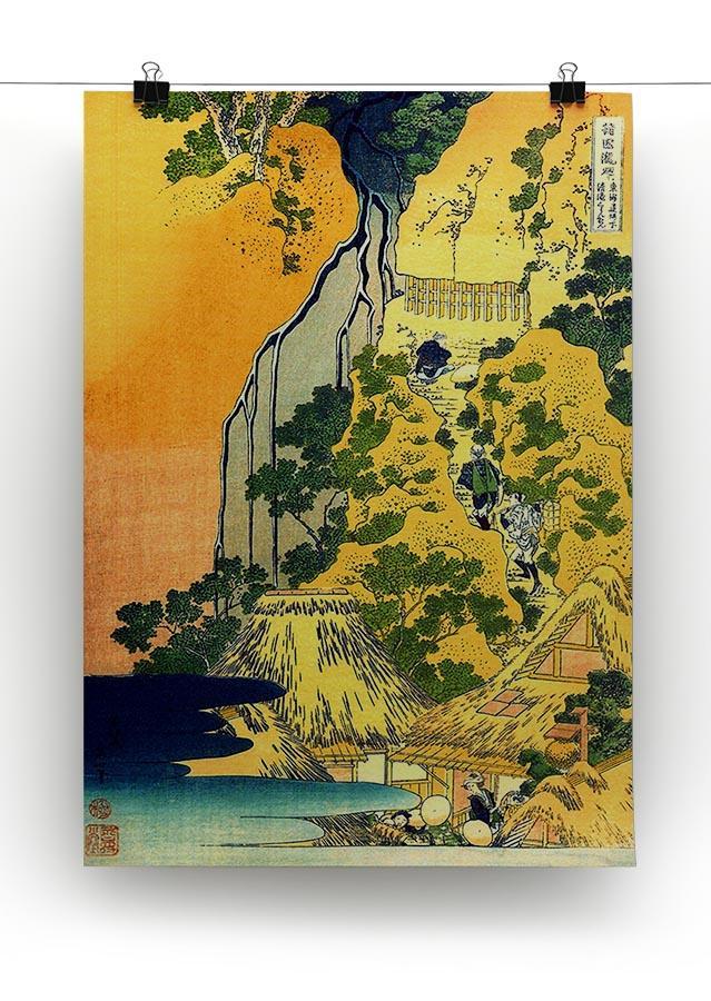 Waterfalls in all provinces by Hokusai Canvas Print or Poster - Canvas Art Rocks - 2