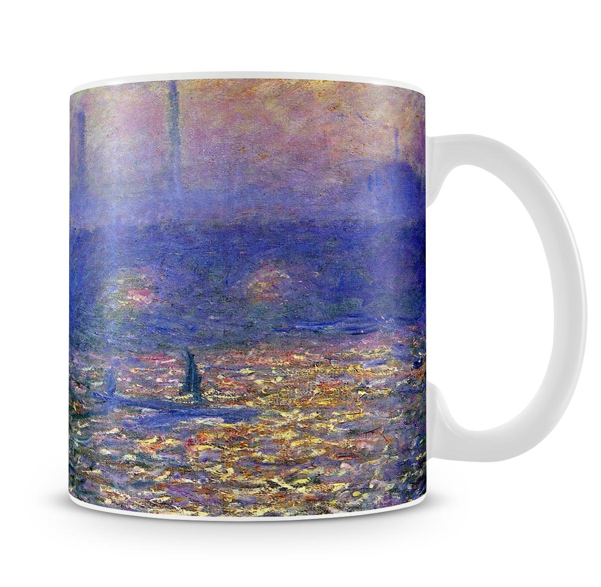 Waterloo Bridge by Monet Mug - Canvas Art Rocks - 4