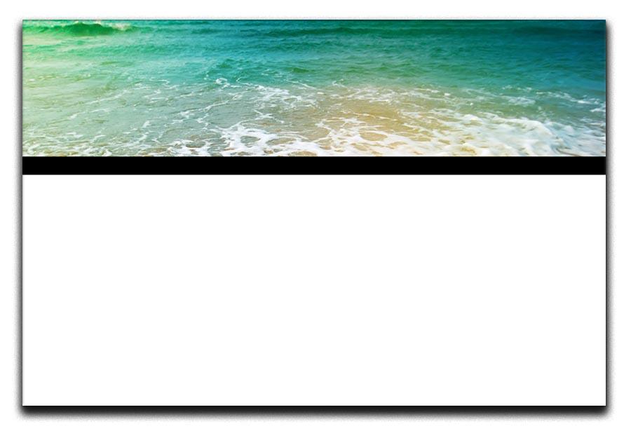 Wave of sea water and sand Canvas Print or Poster - Canvas Art Rocks - 1