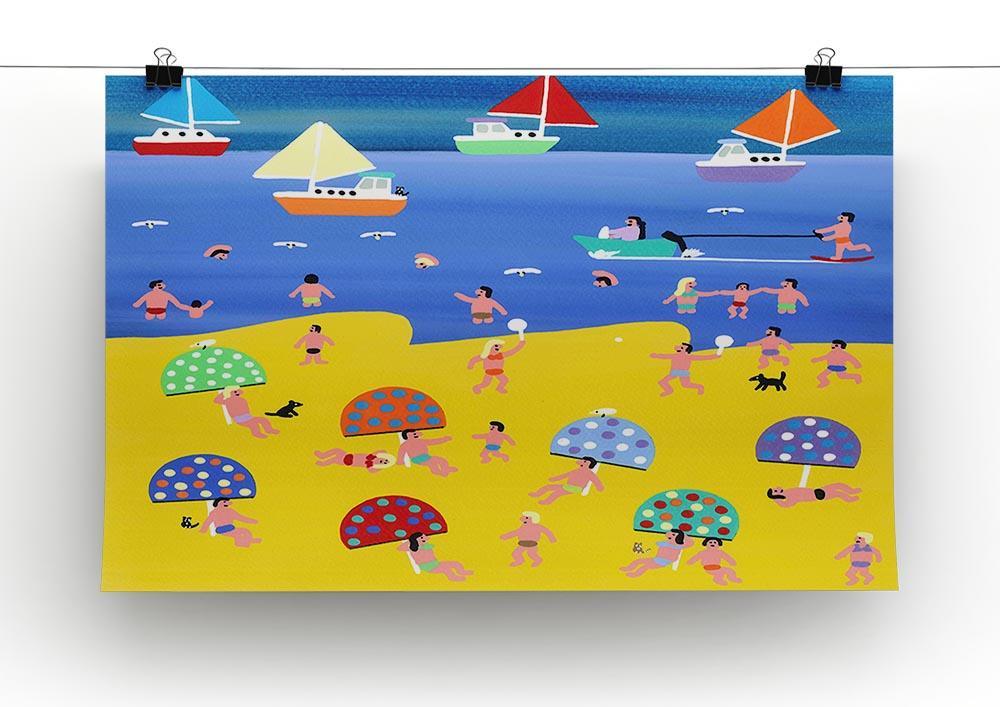 We are on holiday by Gordon Barker Canvas Print or Poster - Canvas Art Rocks - 2