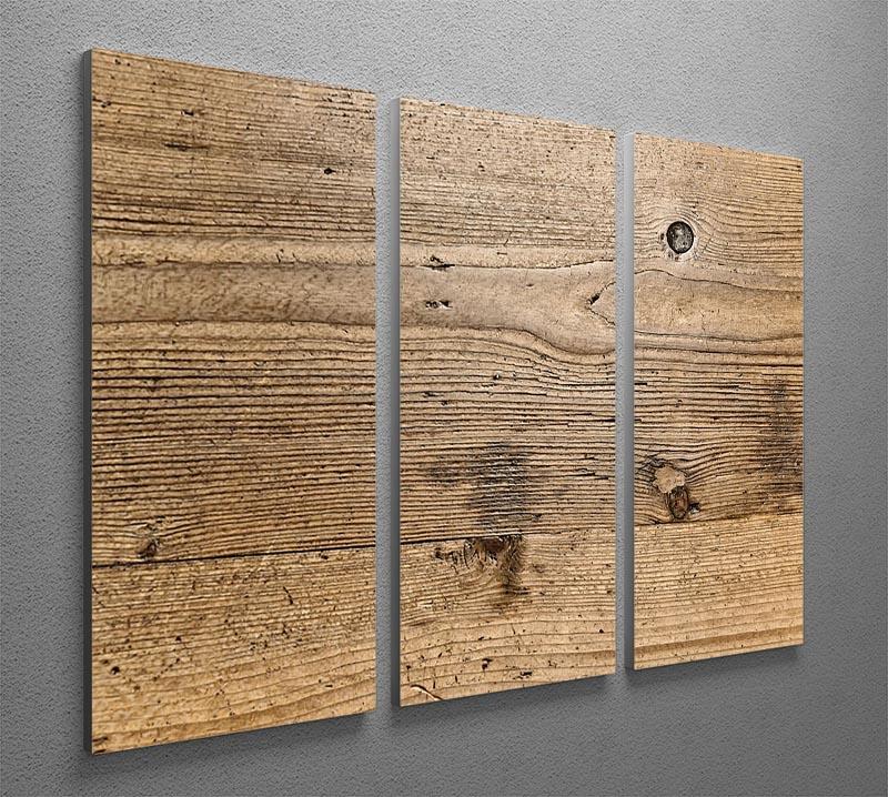 Weathered wood 3 Split Panel Canvas Print - Canvas Art Rocks - 2