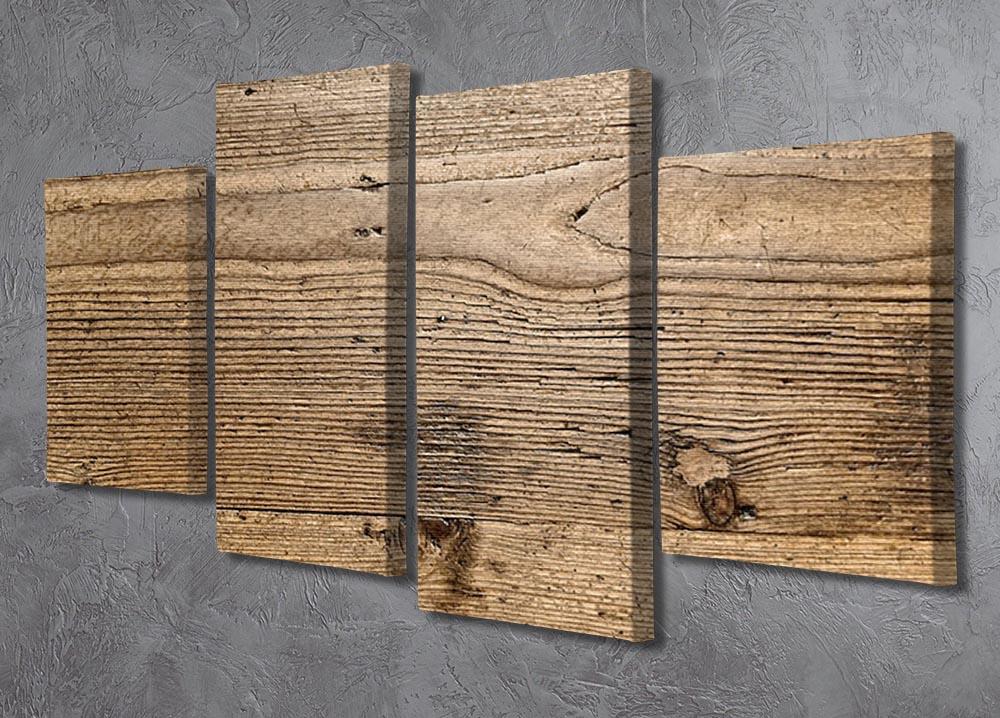 Weathered wood 4 Split Panel Canvas - Canvas Art Rocks - 2
