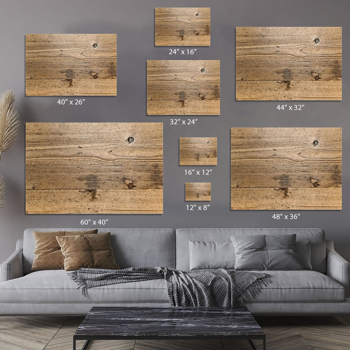 Weathered wood Canvas Print or Poster