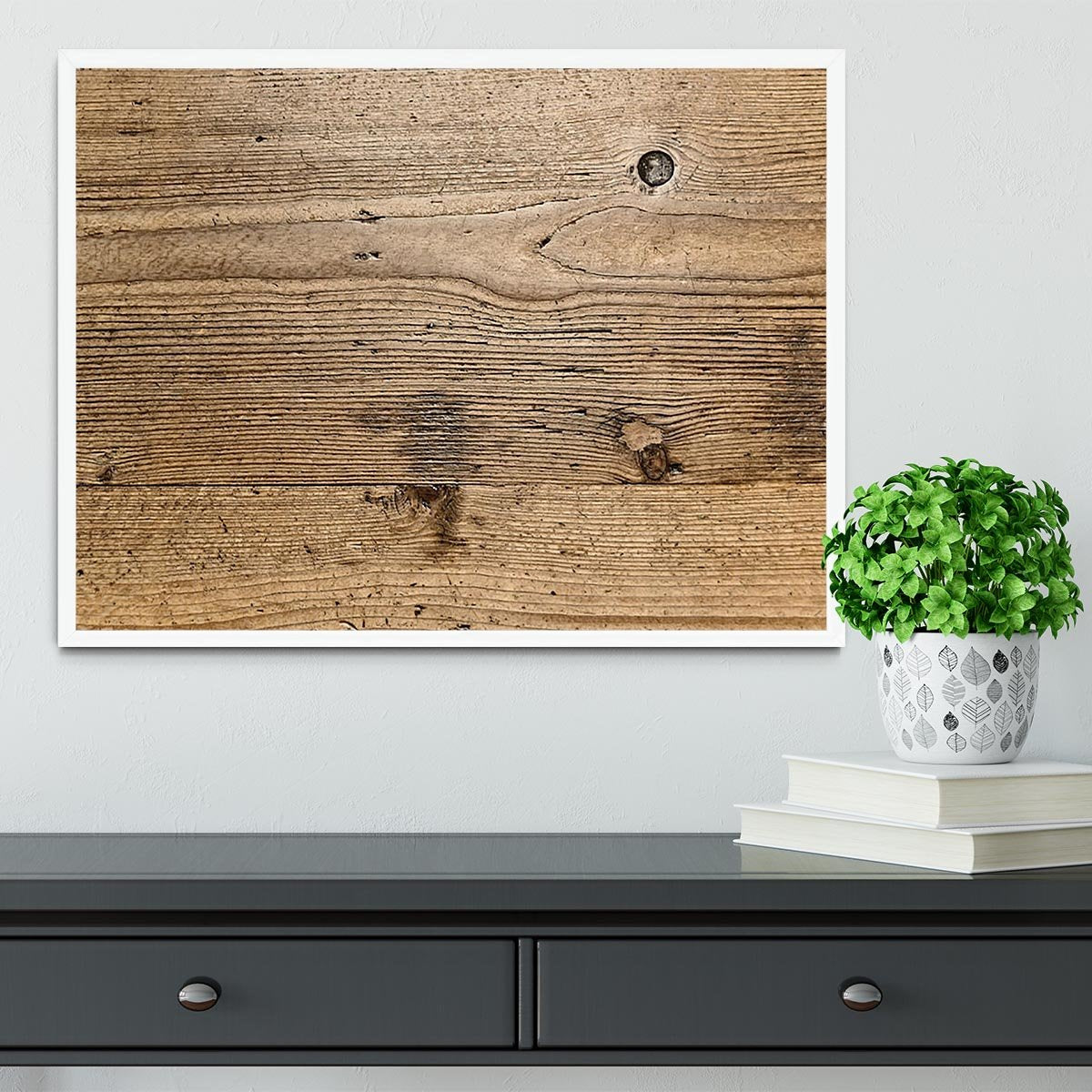 Weathered wood Framed Print - Canvas Art Rocks -6