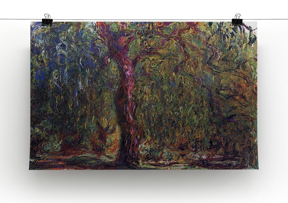 Weeping willow by Monet Canvas Print & Poster - Canvas Art Rocks - 2