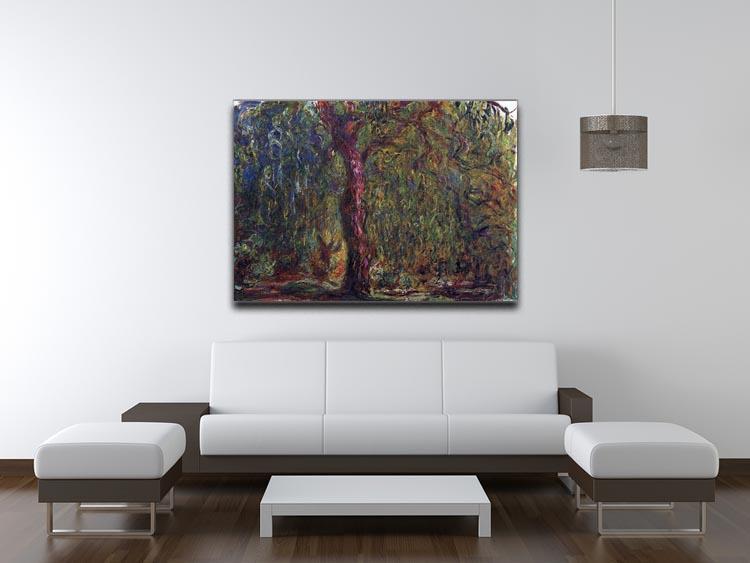 Weeping willow by Monet Canvas Print & Poster - Canvas Art Rocks - 4