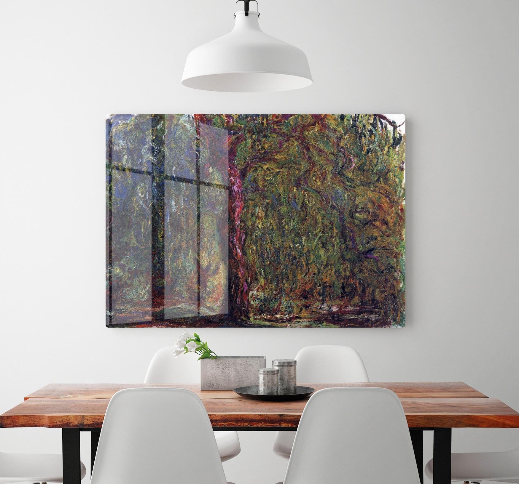 Weeping willow by Monet HD Metal Print