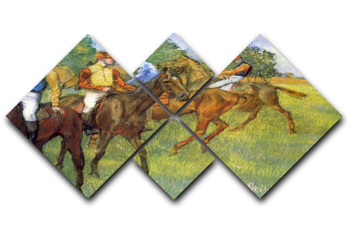 Weigh out by Degas 4 Square Multi Panel Canvas - Canvas Art Rocks - 1