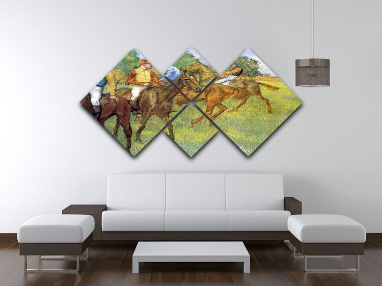 Weigh out by Degas 4 Square Multi Panel Canvas - Canvas Art Rocks - 3