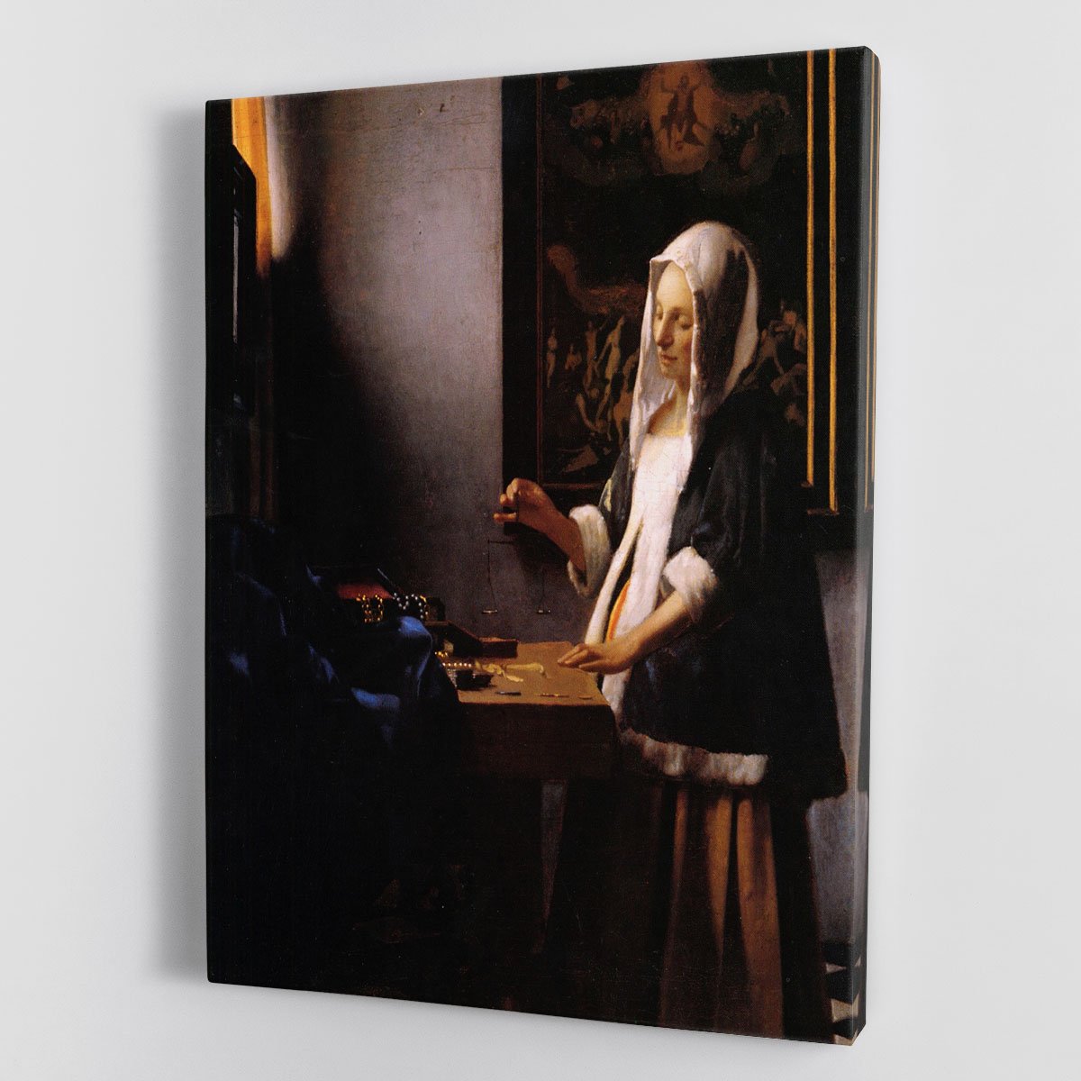 Weights by Vermeer Canvas Print or Poster