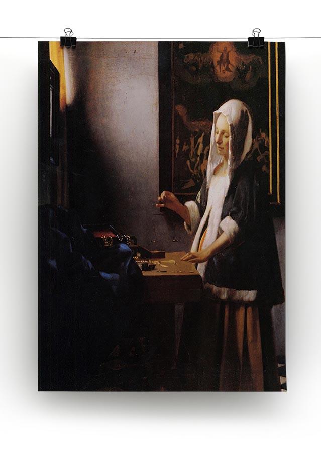 Weights by Vermeer Canvas Print or Poster - Canvas Art Rocks - 2