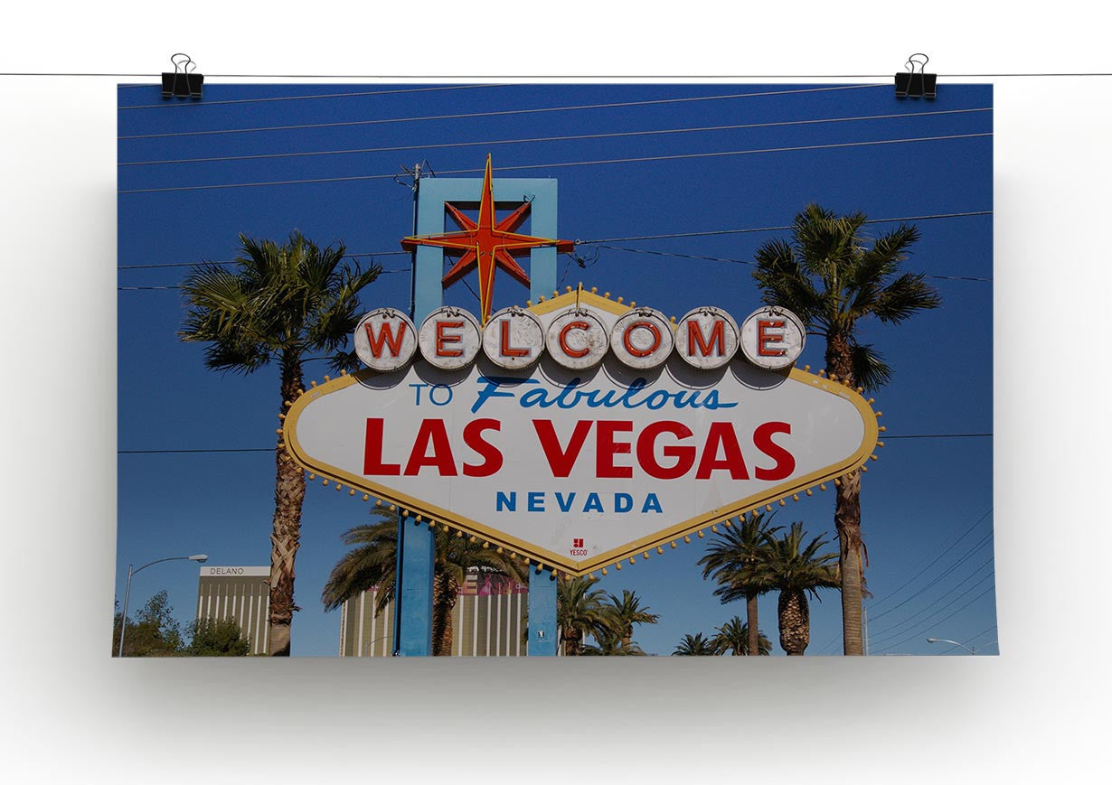 Welcome To Las Vegas Print - Canvas Art Rocks - 2