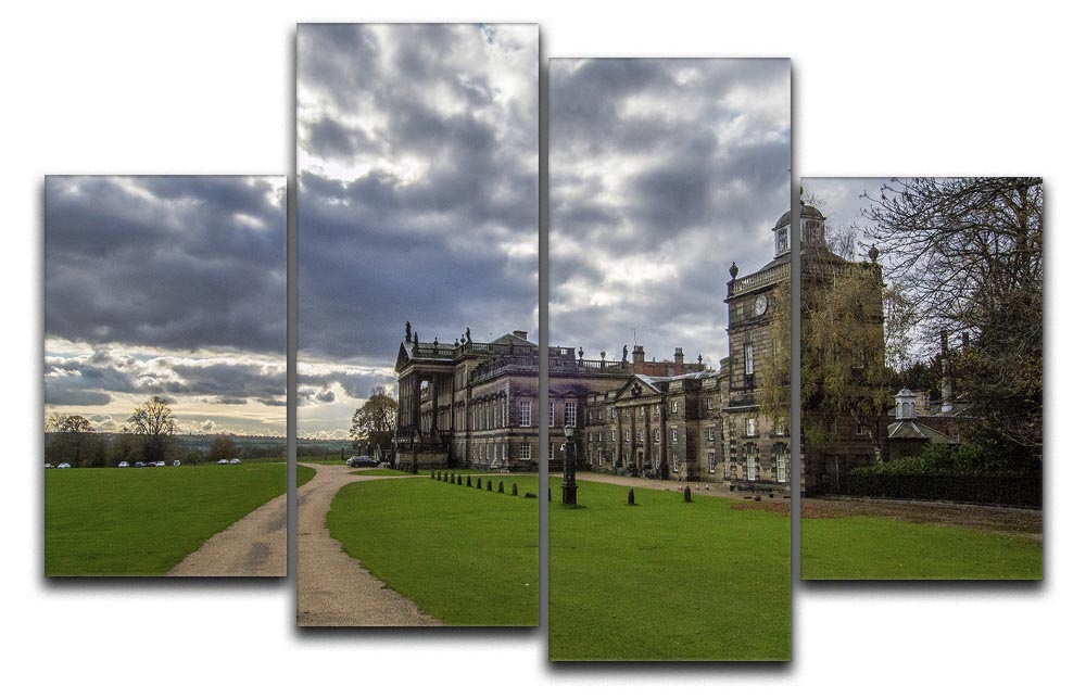 Wentworth Woodhouse Hall 4 Split Panel Canvas - Canvas Art Rocks - 1