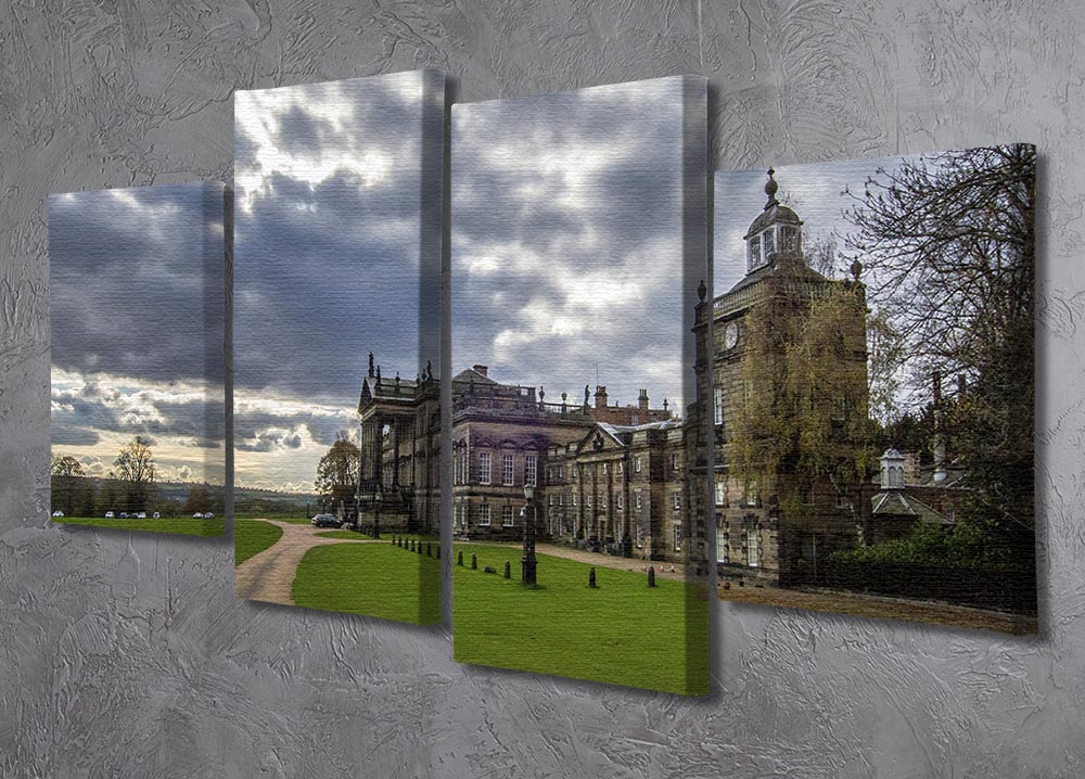 Wentworth Woodhouse Hall 4 Split Panel Canvas - Canvas Art Rocks - 2