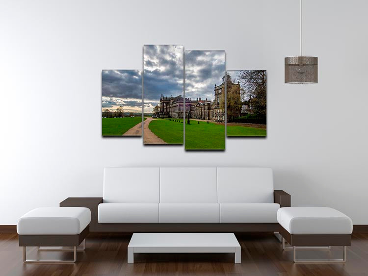 Wentworth Woodhouse Hall 4 Split Panel Canvas - Canvas Art Rocks - 3