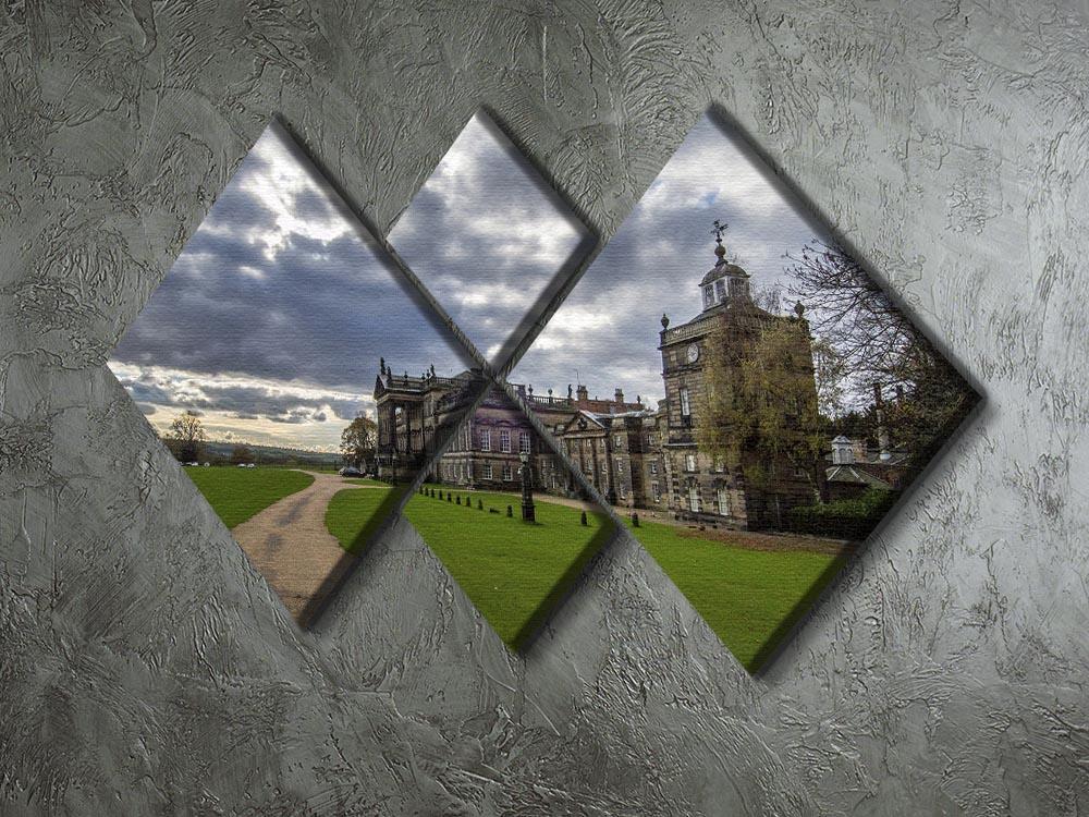 Wentworth Woodhouse Hall 4 Square Multi Panel Canvas - Canvas Art Rocks - 2