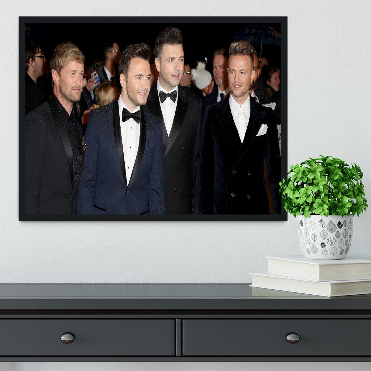 Westlife Framed Print - Canvas Art Rocks - 2