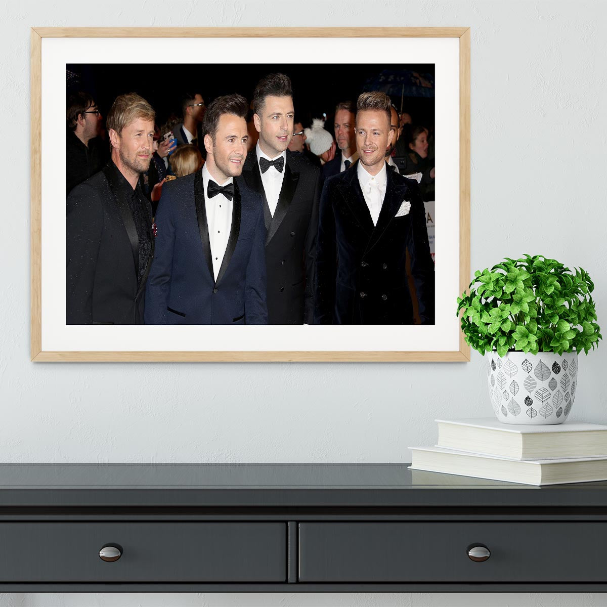 Westlife Framed Print - Canvas Art Rocks - 3