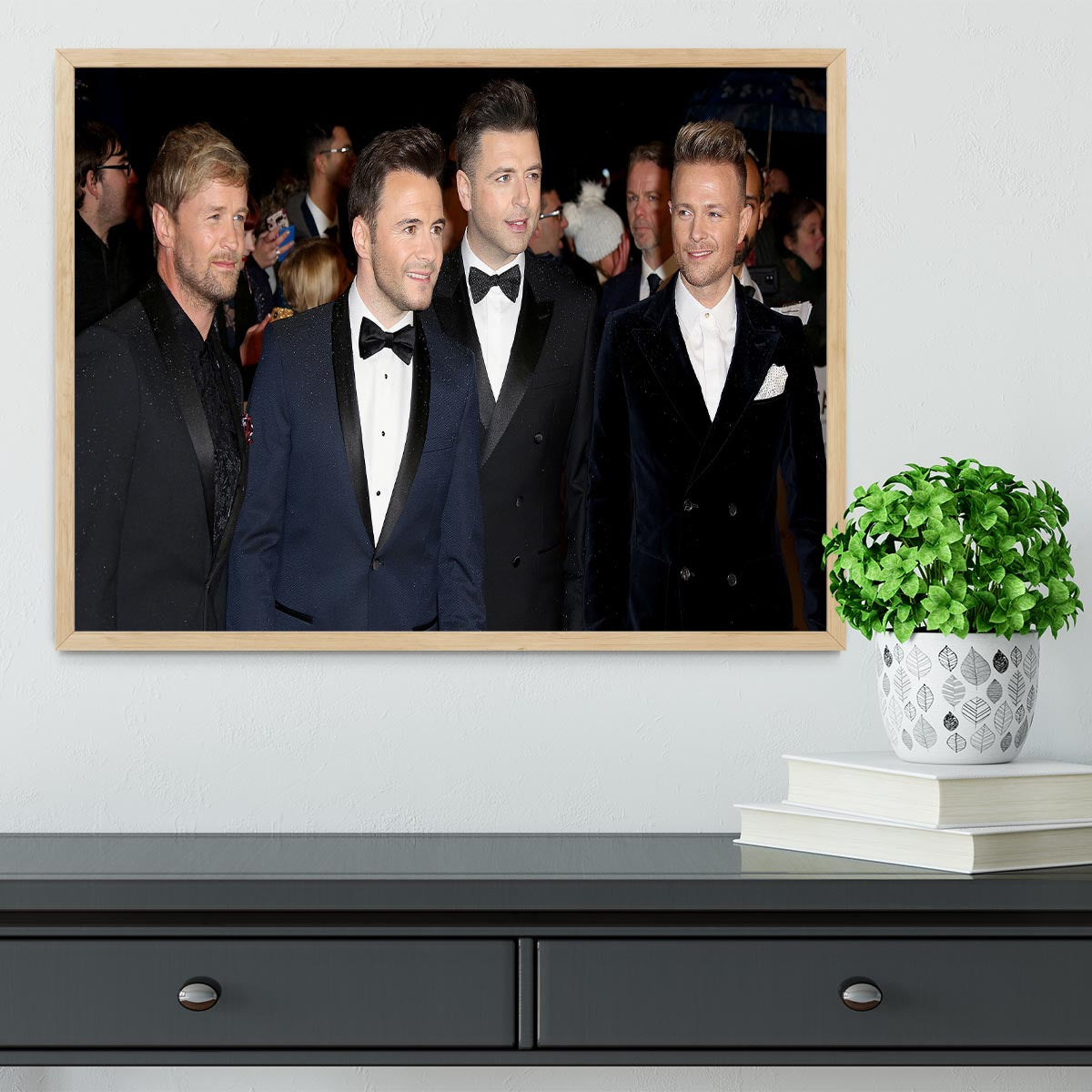 Westlife Framed Print - Canvas Art Rocks - 4