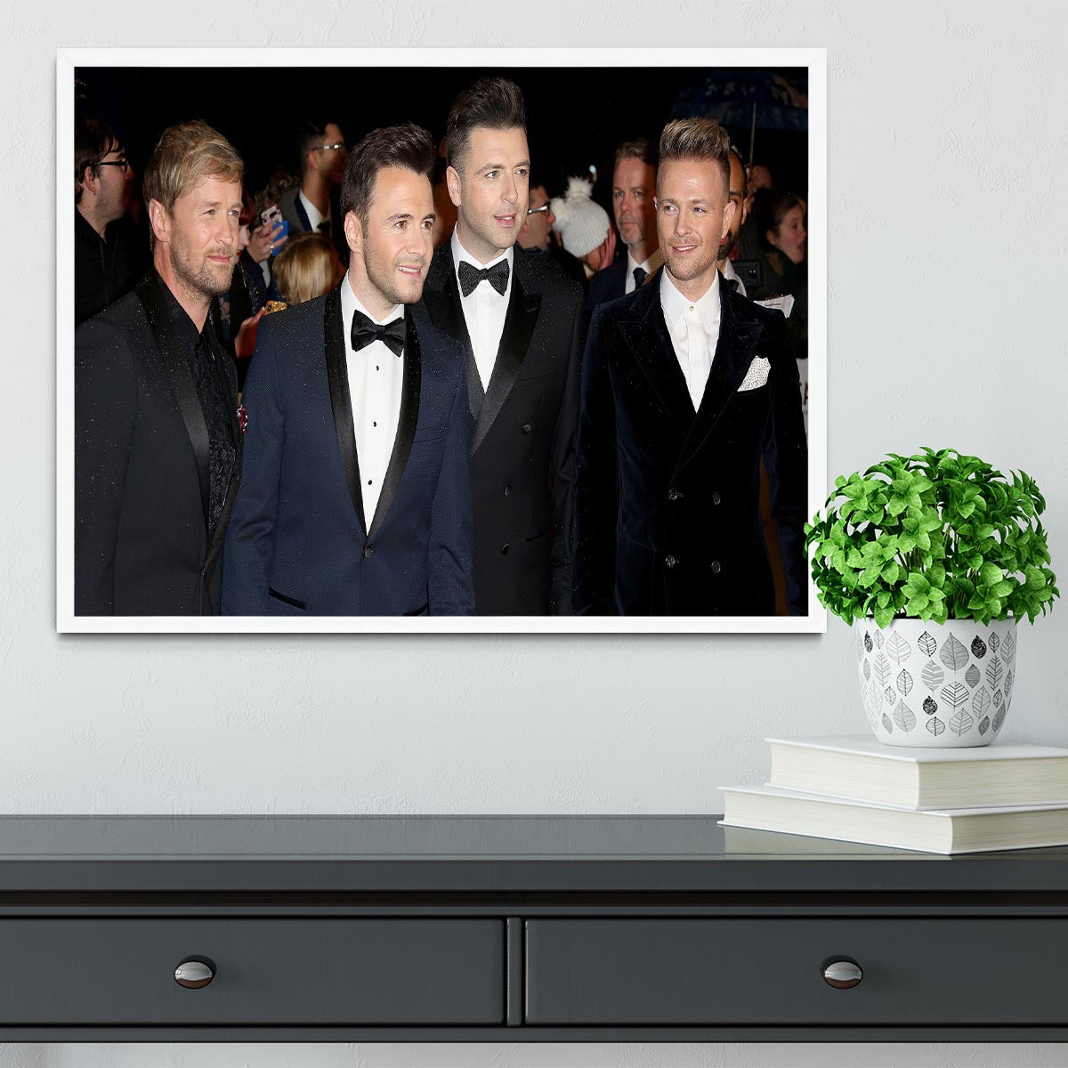 Westlife Framed Print - Canvas Art Rocks -6