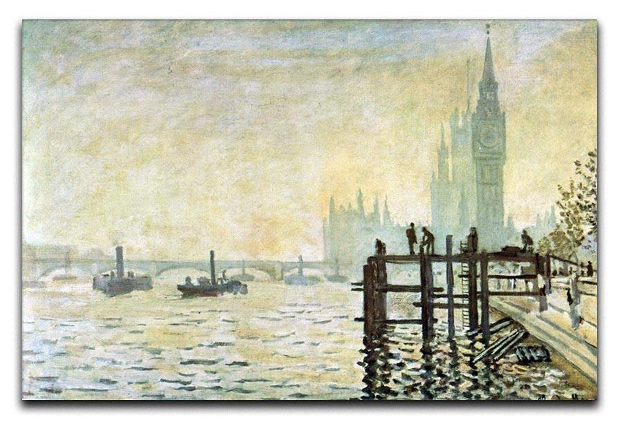 Westminster Bridge in London by Monet Canvas Print & Poster  - Canvas Art Rocks - 1