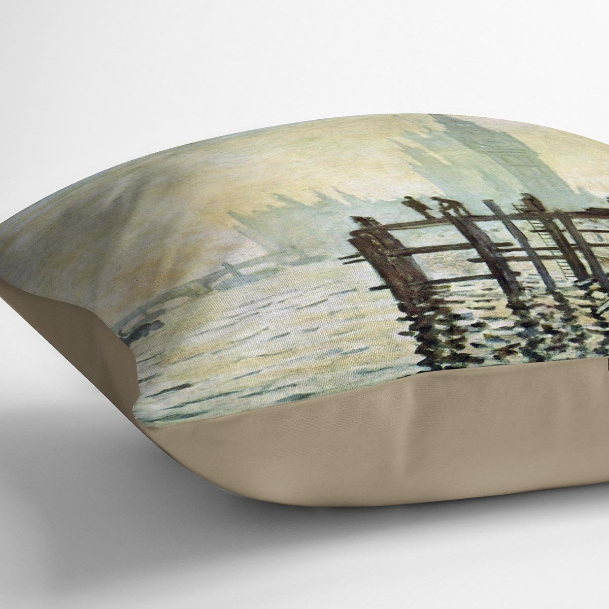 Westminster Bridge in London by Monet Throw Pillow