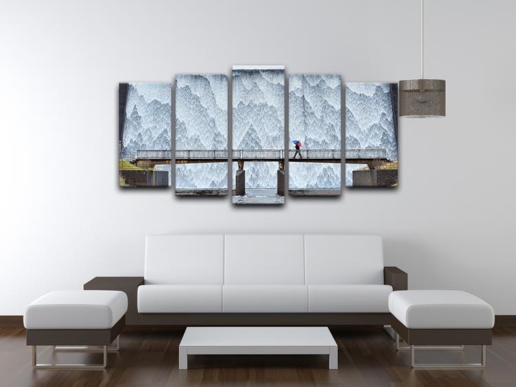 Wet Sleddale 5 Split Panel Canvas - Canvas Art Rocks - 3