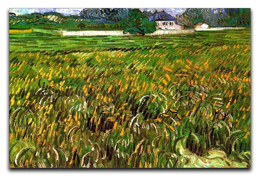 Wheat Field at Auvers with White House by Van Gogh Canvas Print & Poster  - Canvas Art Rocks - 1