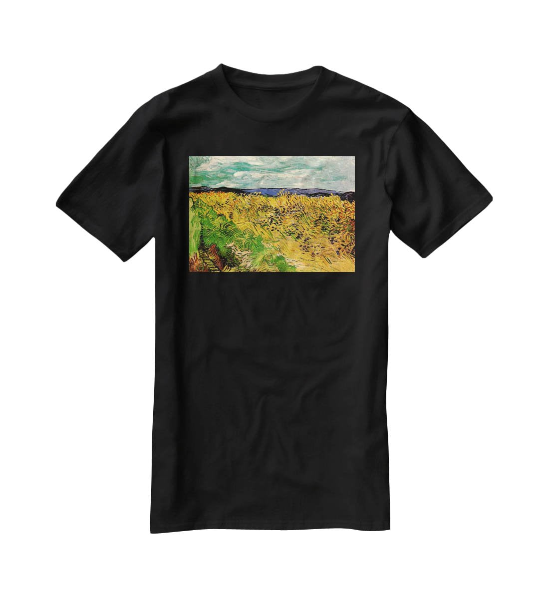 Wheat Field with Cornflowers by Van Gogh T-Shirt - Canvas Art Rocks - 1
