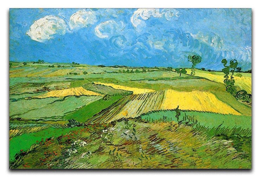 Wheat Fields at Auvers Under Clouded Sky by Van Gogh Canvas Print & Poster  - Canvas Art Rocks - 1