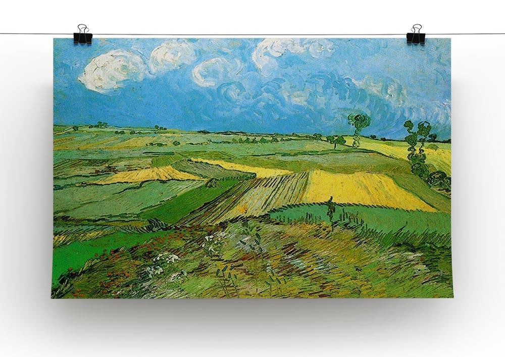 Wheat Fields at Auvers Under Clouded Sky by Van Gogh Canvas Print & Poster - Canvas Art Rocks - 2