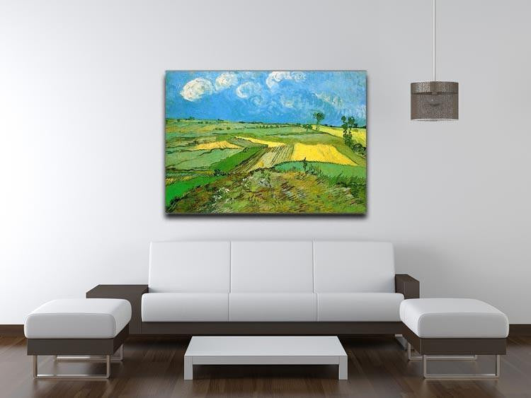 Wheat Fields at Auvers Under Clouded Sky by Van Gogh Canvas Print & Poster - Canvas Art Rocks - 4