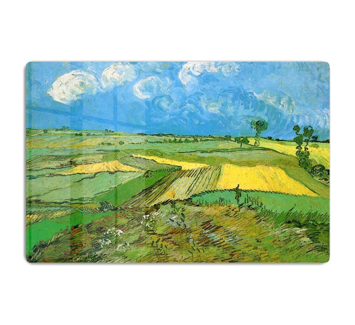 Wheat Fields at Auvers Under Clouded Sky by Van Gogh HD Metal Print