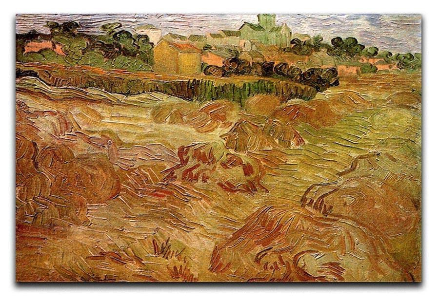 Wheat Fields with Auvers in the Background by Van Gogh Canvas Print & Poster  - Canvas Art Rocks - 1