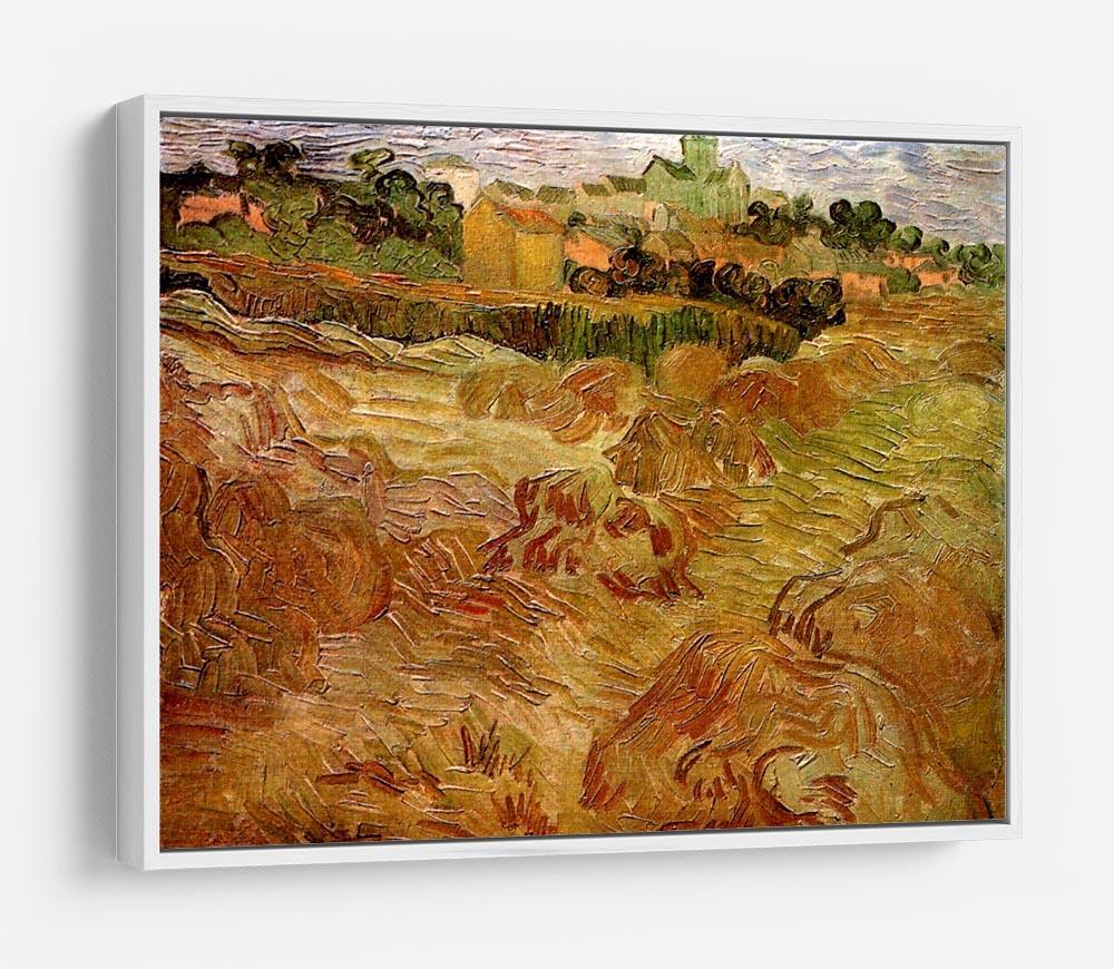 Wheat Fields with Auvers in the Background by Van Gogh HD Metal Print